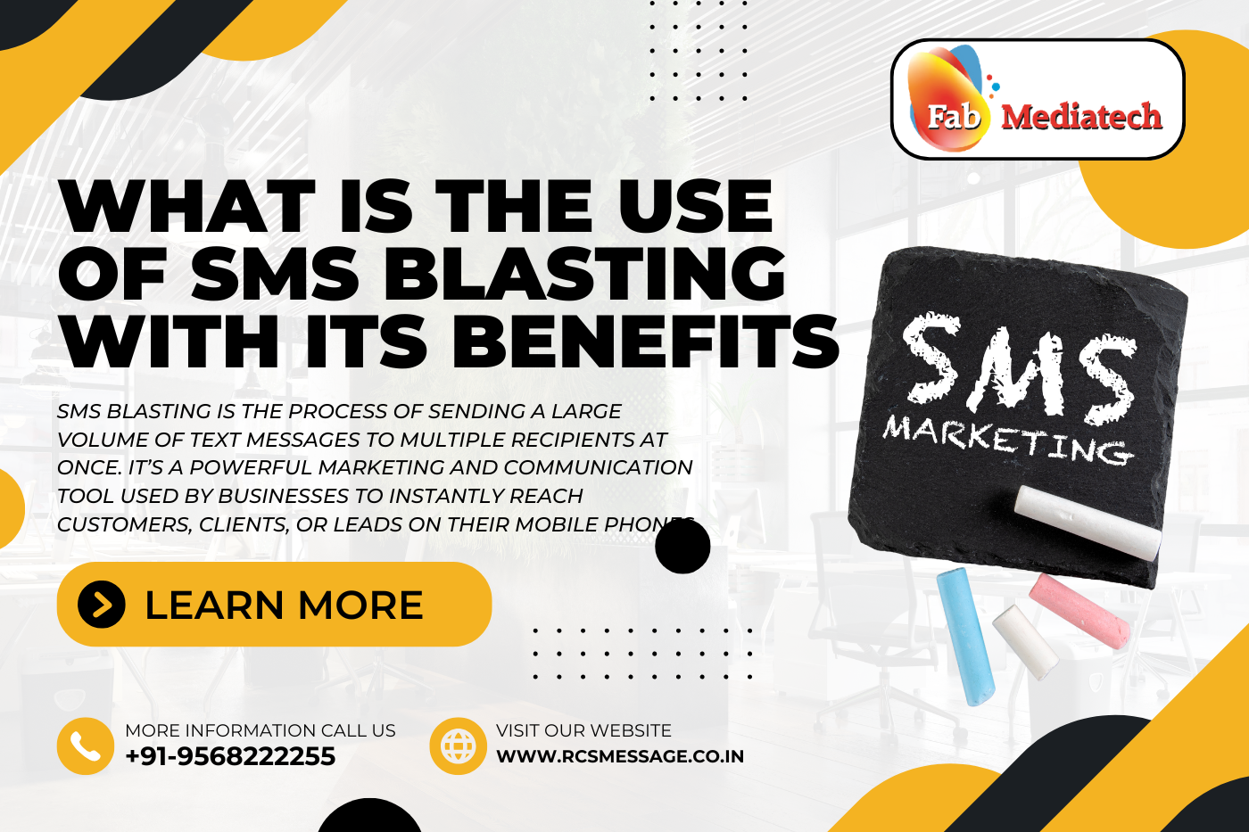What is the use of SMS Blasting with its benefits?